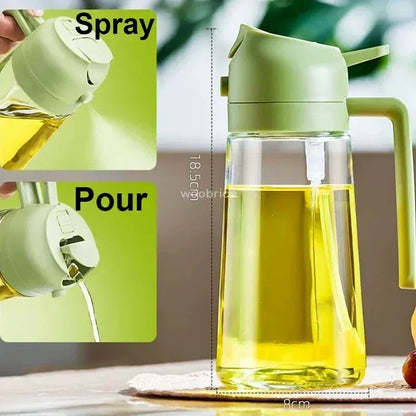Plastic Spray Oil Sprayer Bottle Spray Oil Dispenser Oil Jar Cruet BBQ Kitchen Baking Roasting Picnic Kitchen Tool