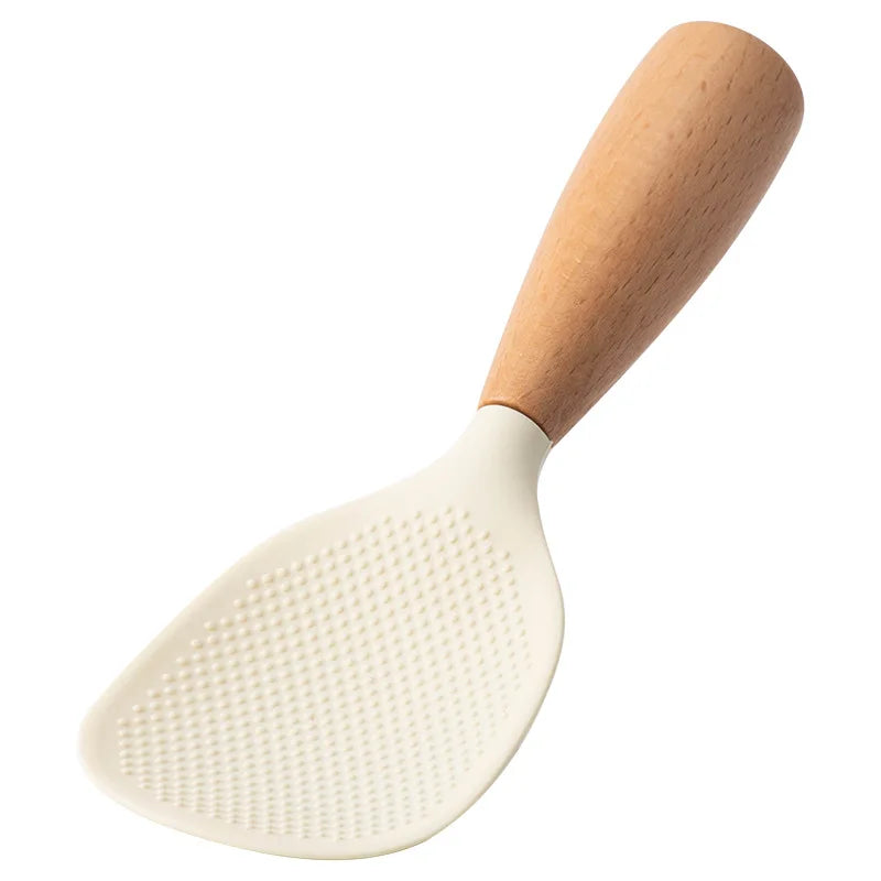 1Pc Silicone Cooking Spoon – High Temperature-Resistant, Anti-Scalding Non-Stick Kitchen Utensil